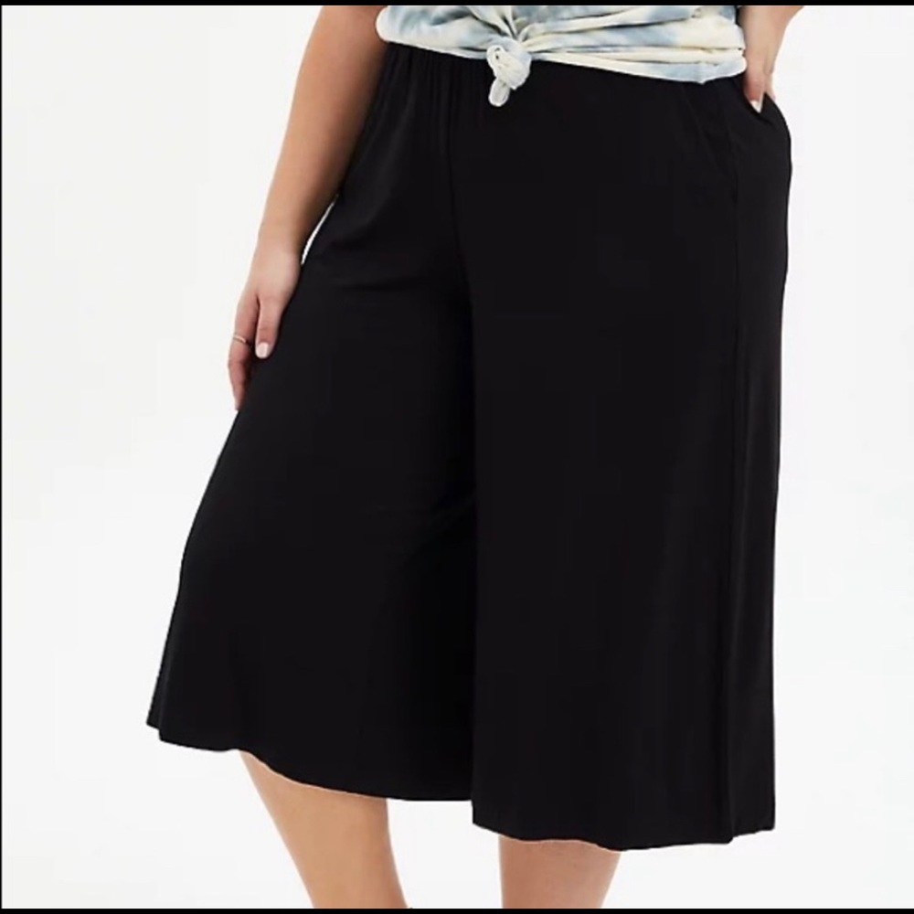 Black culotte pants torrid size 6